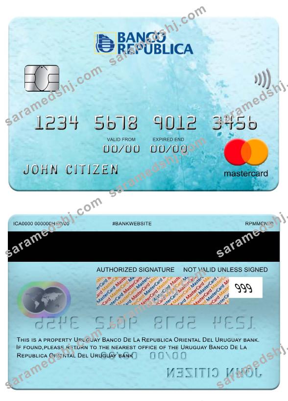Uruguay Banco De La Republica Oriental Del Uruguay bank mastercard